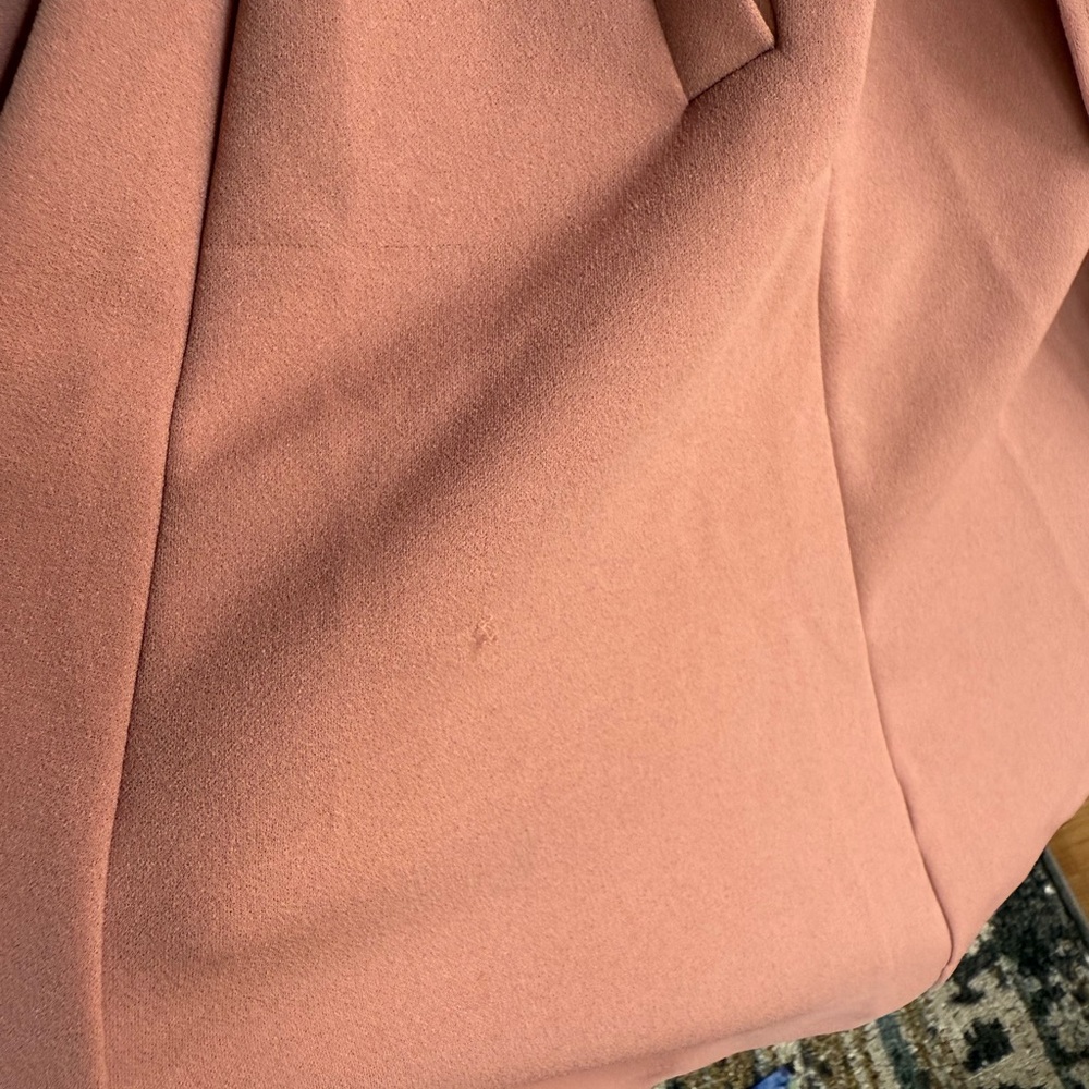 Love Tree Pink Trench Coat with Gold Accents - Picture 8 of 8